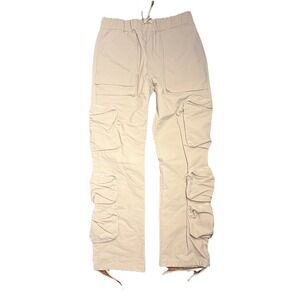 Who Is Jacov Six Pocket Cargo Pants Bone Xlarge Travis Scott Gorpcore Streetwear